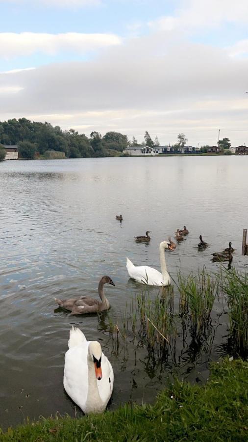 Widgeon Bespoke Cabin Is Lakeside With Private Fishing Peg, Hot Tub Situated At Tattershall Lakes Country Park Kültér fotó